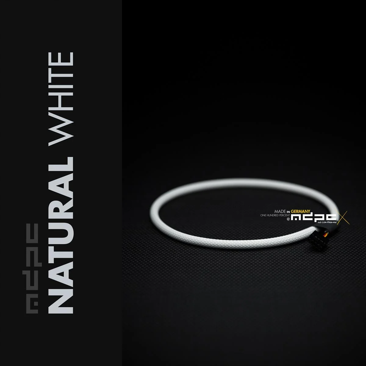สายถัก Front-Panal-MDPC-x natural white cable sleeving