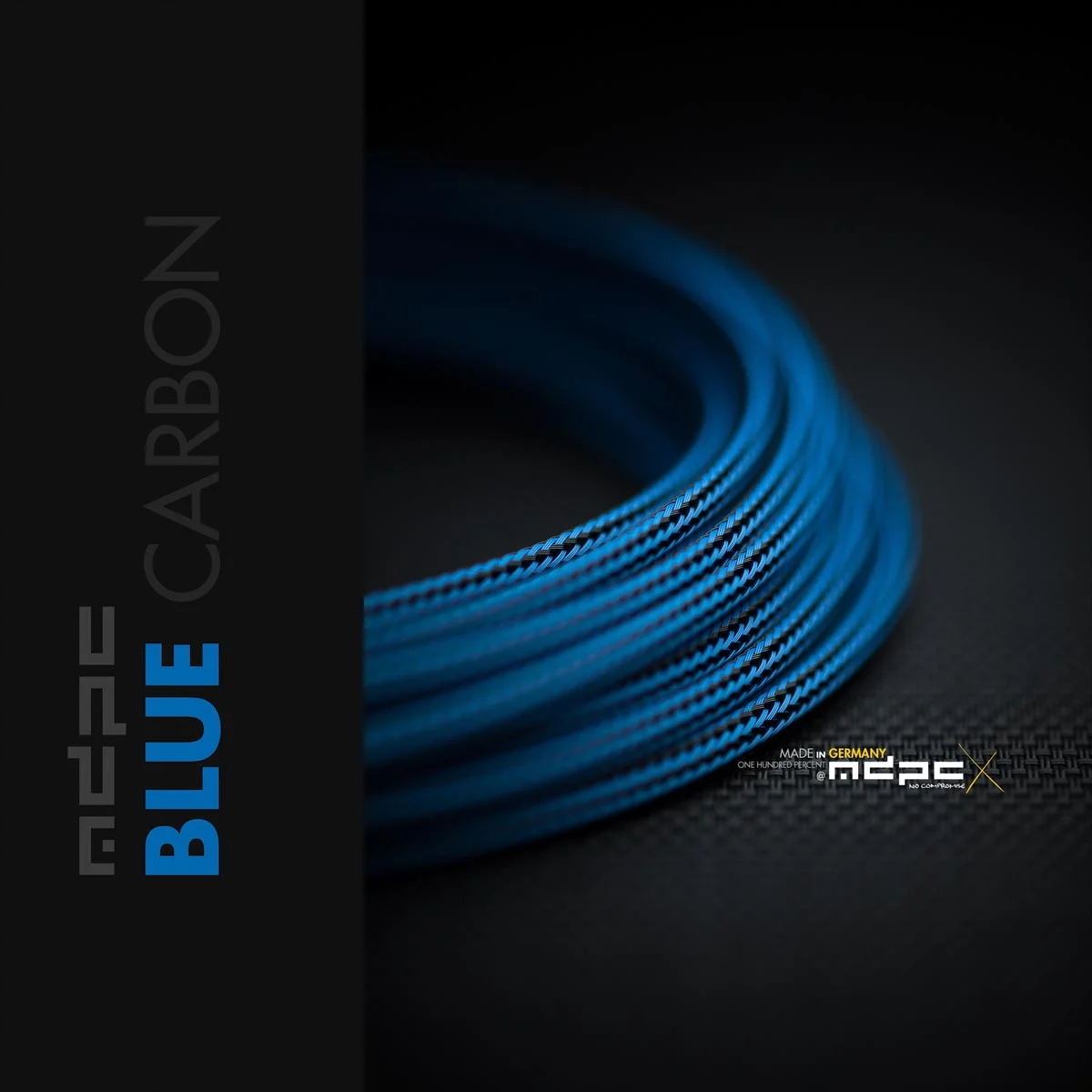 สายถัก MDPC-x BLUE CARBON cable sleeving