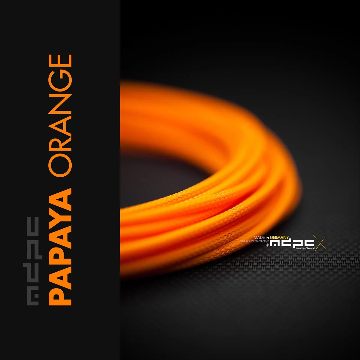 สายถัก MDPC-x PAPAYA-ORANGE cable sleeving