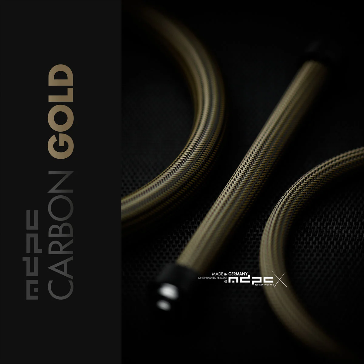 สายถัก carbon-gold cable-sleeves