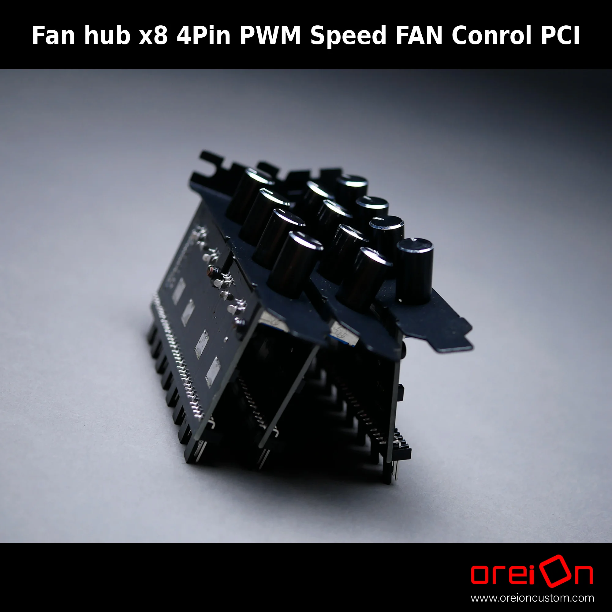 สายพัดลม Fan hub x8 3pin 4Pin PWM Speed FAN Conrol PCI